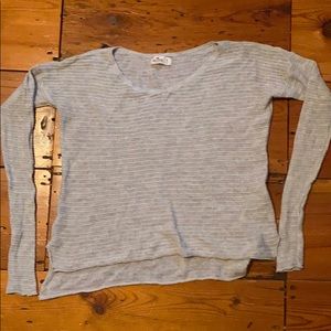 Soft gray hollister sweater top